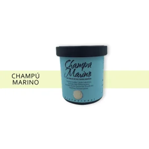 Champú marino con perlas de sal y algas marinas