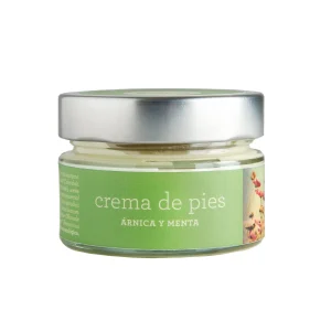 Crema de pies de árnica y menta
