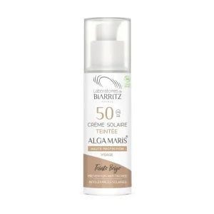 Crema facial  solar SPF50  COLOR  ALGA MARIS Bio.