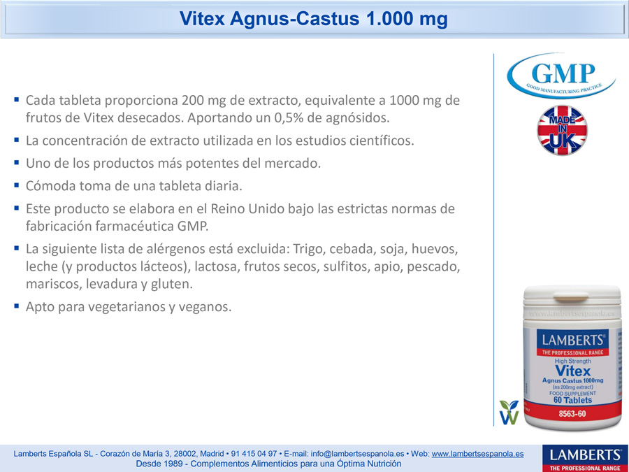 Vitex Agnus Castus 1000 mg - Imagen 2