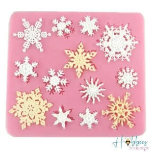 Molde de Silicón de Copos de Nieve