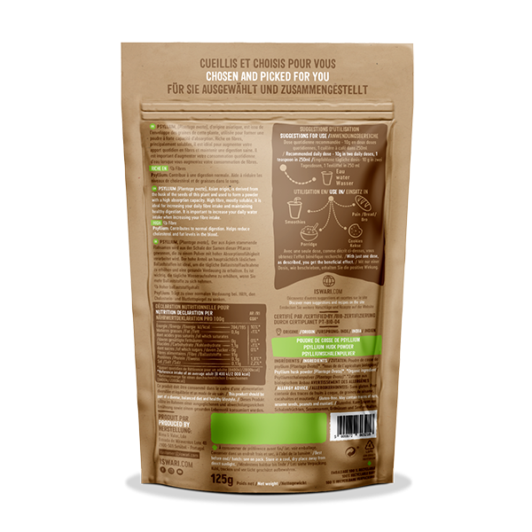 Psyllium Husk 125gr - Imagen 2